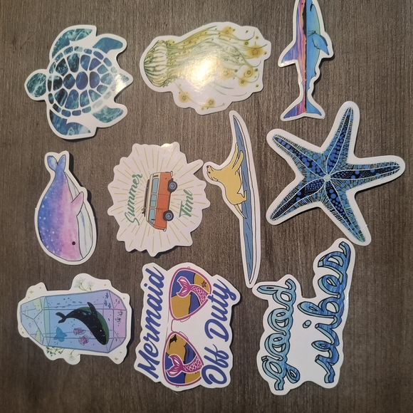 Colorful Ocean-Themed Sticker Set - Picture 1 of 1